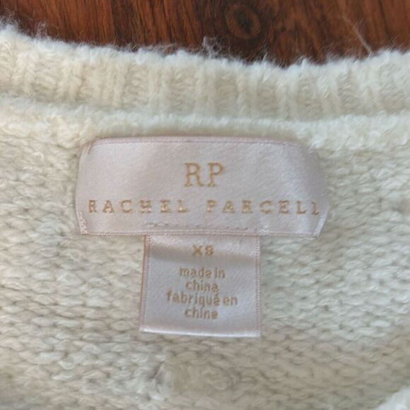 Rachel Parcell ivory cream sweater with polkadot detail size XS - Picture 2 of 4